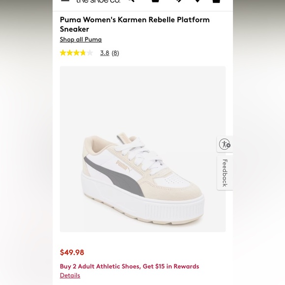 Puma Karmen Rebelle Platform Sneakers- NWOT - Picture 10 of 12